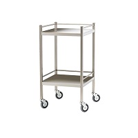 Instrument Trolley - 2 shelves 50W x 50D cm with barriers